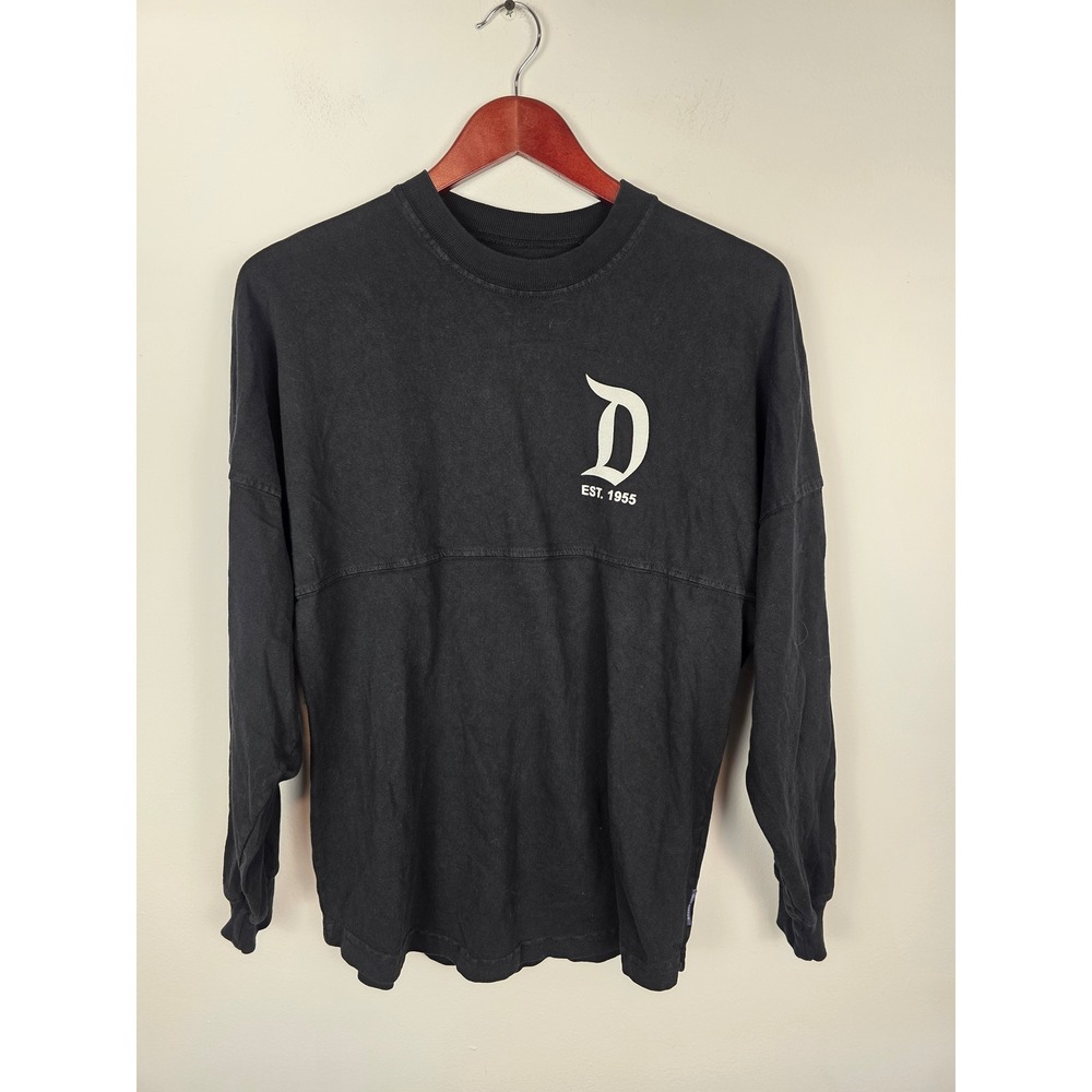 Disneyland Resort Spirit Jersey Long Sleeve Shirt XS Black‎ Sweatshirt